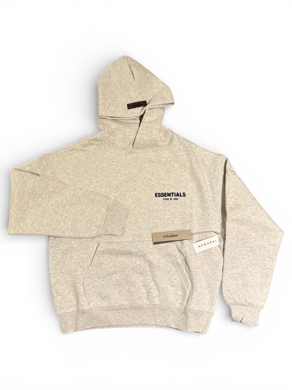 Fear of God Essentials SS22 Pullover Hoodie Light Oatmeal Large NWT